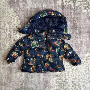 Ralph Lauren - Polo Bear Water-Repellent Down Jacket - Baby Girl - 12 Months